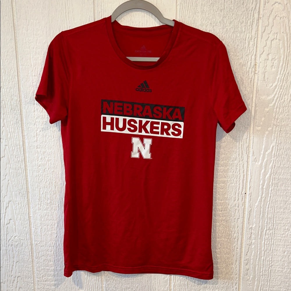 Adidas Nebraska Huskers Creator Tee Shirt